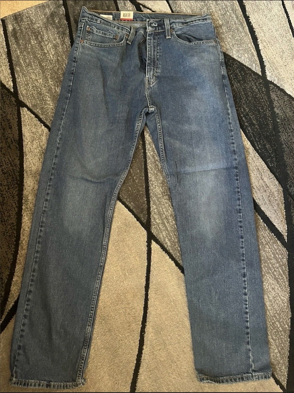 Size 34 x 32 - Levi & Strauss Levi’s 505 Medium Wash Denim Jeans Irregular